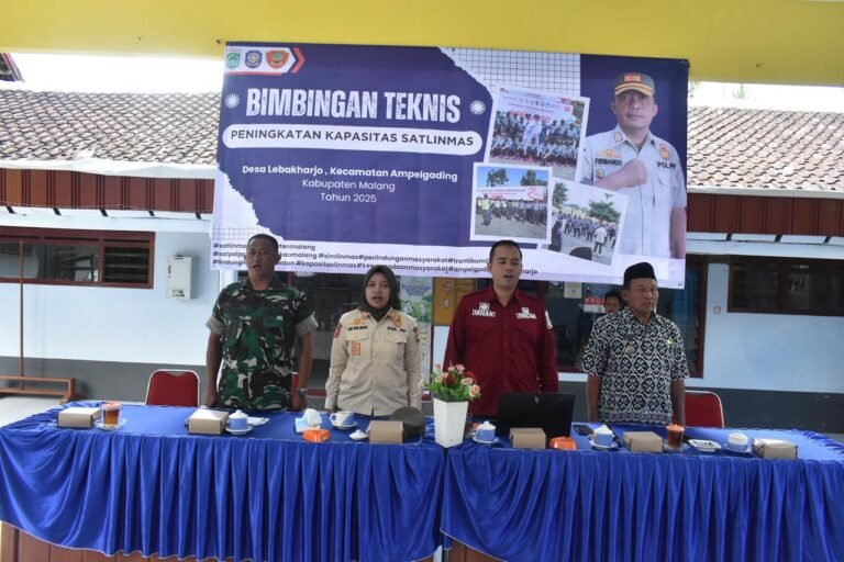 Bimbingan Teknis Peningkatan Kapasitas Satlinmas dalam rangka TMMD ke-126 Kodim 0818/Malang-Batu berjalan sukses