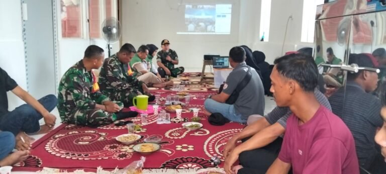 Dari Wonosobo ke Layar Nasional, Danramil Srono Ikuti Zoom Panen Raya Dukung Swasembada Pangan