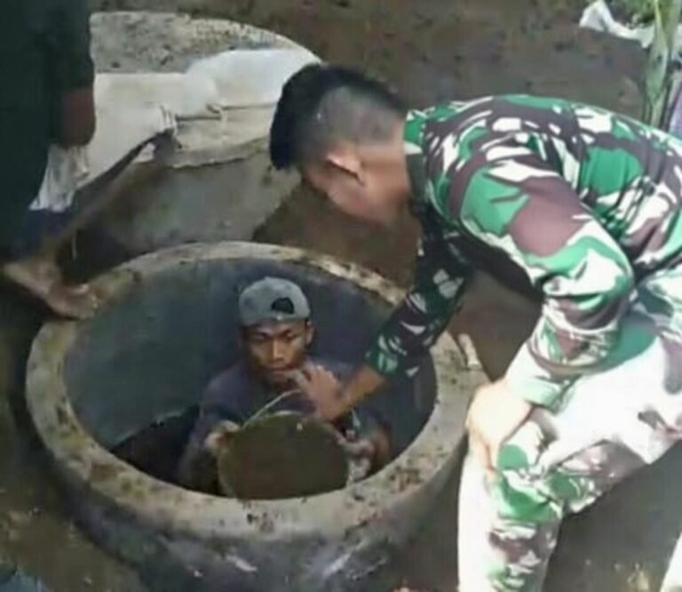 Manunggal di Pinggir Sumur, TMMD Ke-127 Kodim Pasuruan Bawa Kebersihan Baru ke Dusun Terpencil