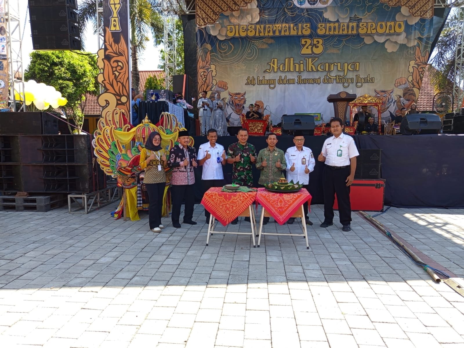 Danramil Srono Hadiri Dies Natalis ke-23 SMAN 1 Srono, Momentum Perkuat Sinergi Pendidikan