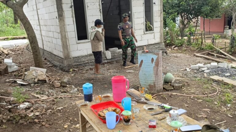 Pembangunan RTLH di Desa Brabe Capai 50 Persen, Warga Sambut Antusias.