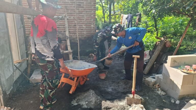 Satgas TMMD ke-128 Berikan Harapan Baru bagi Warga Dusun Klagin Desa Brabe.