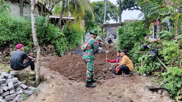 Kepala Desa Brabe Bangga Desanya Jadi Lokasi TMMD ke-128.